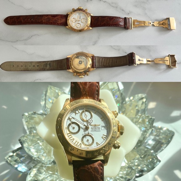 18K Solid Gold 7750 Invicta Automatic Swiss Chronometer Limited Edition Watch - Picture 2 of 14